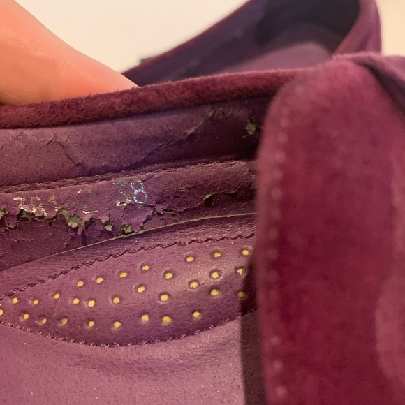 Leather burgundy shoes - Picture 11 of 12